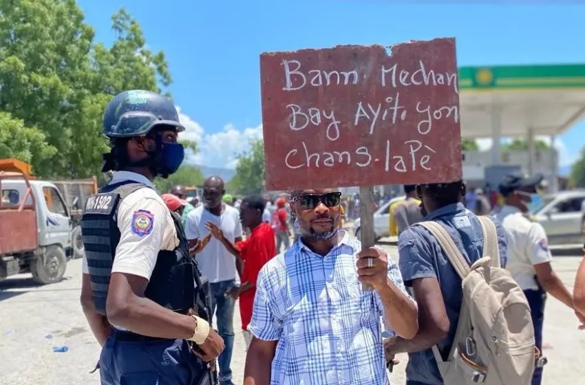  Plaine du Cul-de-Sac : des résidents ont manifesté pour exiger la fin des affrontements armés