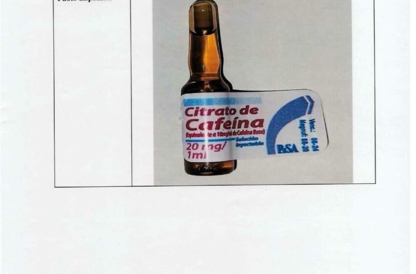  ALERTE SANITAIRE : médicament contrefait « Citrato de Cafeina » en circulation
