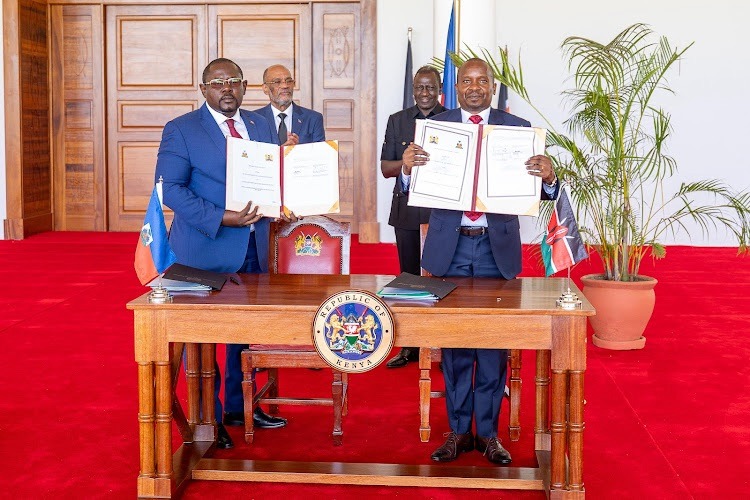  Le Kenya et Haïti ont signé un accord sur le déploiement des policiers kényans en Haïti