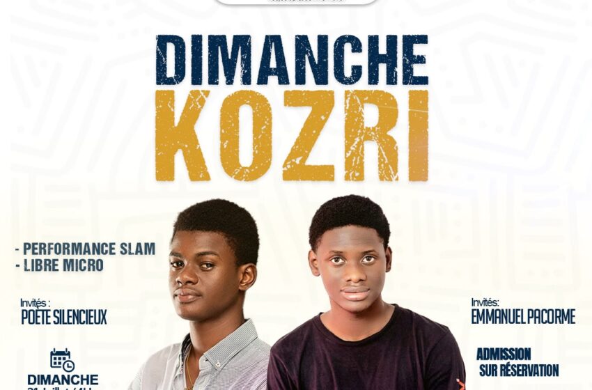  Kozri Dimanche: radio le Témoin organise une activité autour du slam