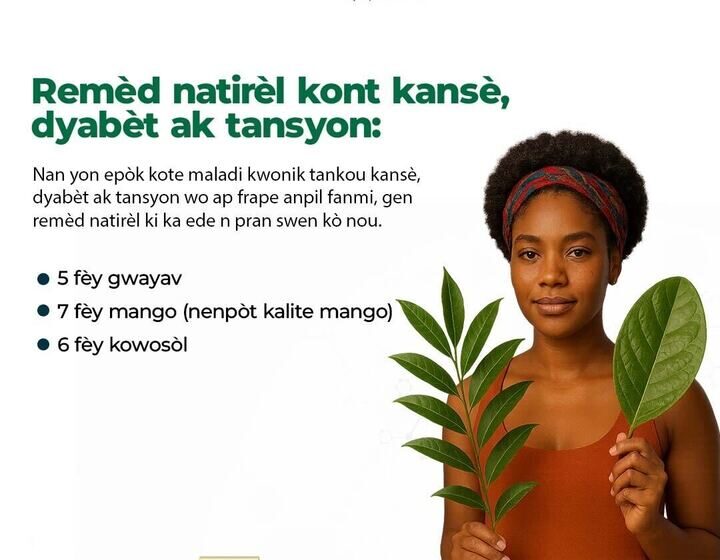 Remèd natirèl kont kansè, dyabèt ak tansyon: fè l chak maten pou sante w