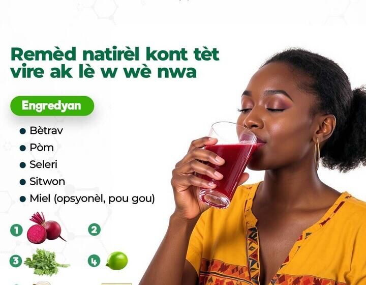  Remèd natirèl kont tèt vire ak lè w wè nwa