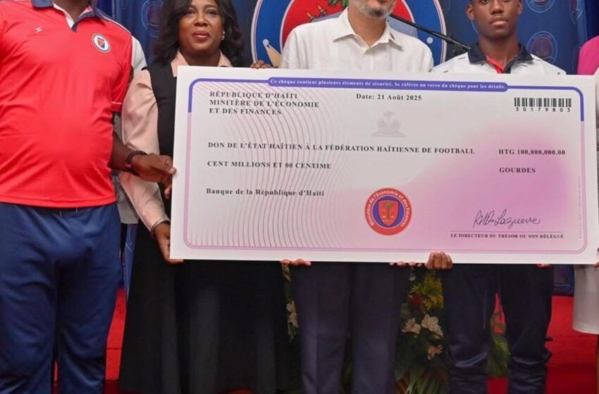  Le gouvernement haïtien octroie 100 millions de gourdes à la sélection nationale U-17