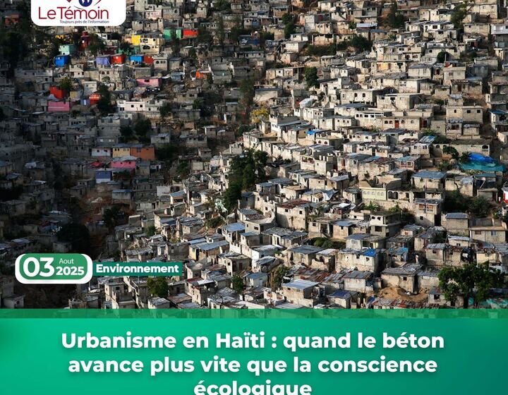  Urbanisme en Haïti : quand le béton avance plus vite que la conscience écologique