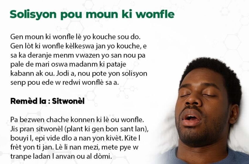  Solisyon pou moun ki wonfle