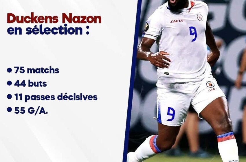 Duckens Nazon 🇭🇹 en sélection :