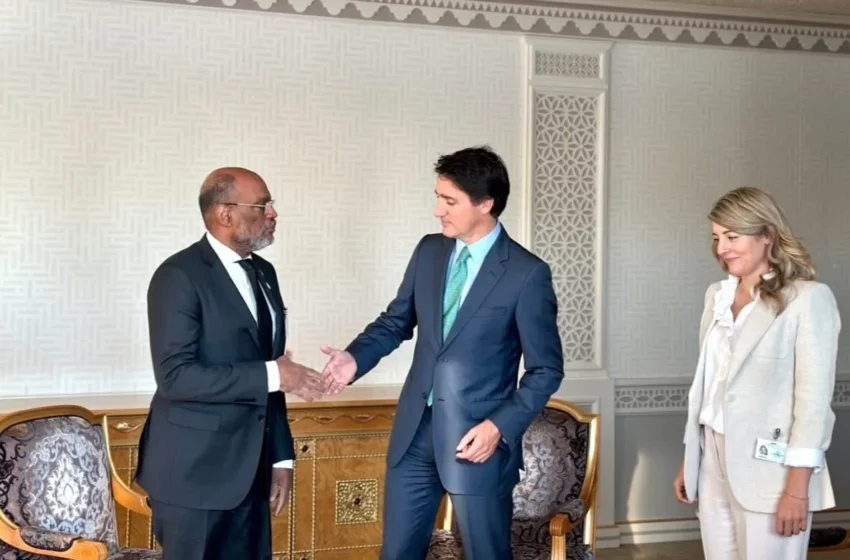  Justin Trudeau rencontre Ariel Henry et annonce une aide de 80 millions de dollars pour soutenir Haïti