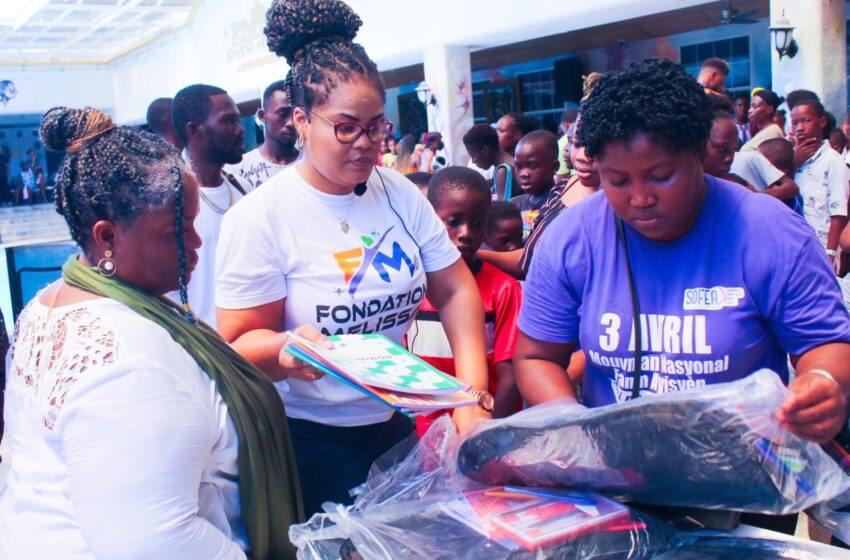  Distribution de kits scolaires à plus de 500 parents par la Fondation Mélissa