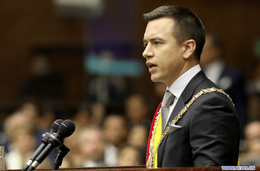  Équateur : le nouveau président Daniel Noboa a prêté serment