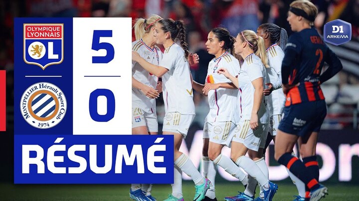  D1 Arkema : grosse déculottée de Montpellier HSC face à l’Olympique Lyonnais (0-5)
