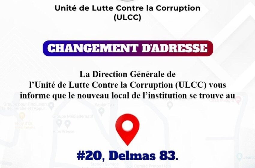  L’Unité de lutte contre la corruption déménage pour renforcer son efficacité