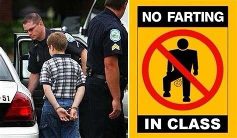  Saviez-vous que la police en Floride a arrêté un garçon de 13 ans à cause de ses pets excessifs à l’école ?