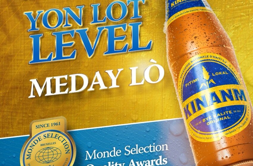 La bière Kinanm remporte la médaille d’or au concours monde sélection