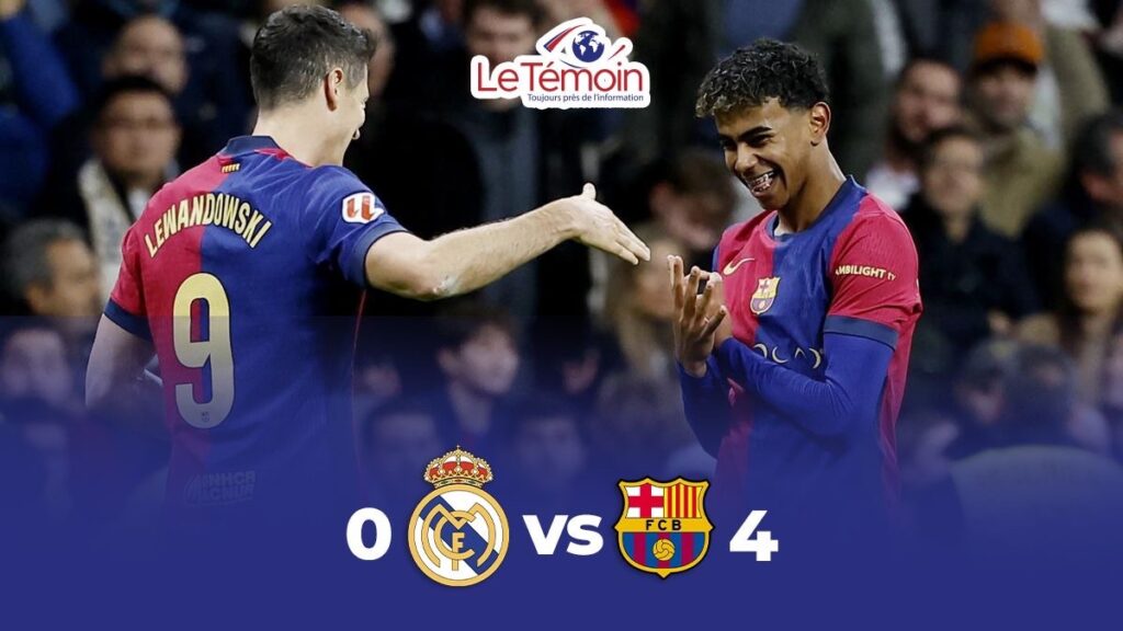 FC Barcelone gifle le Real Madrid dans son stade mythique