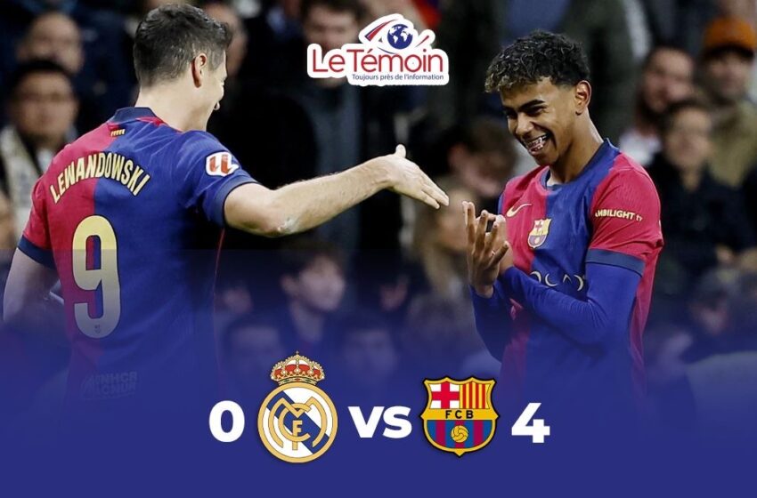 FC Barcelone gifle le Real Madrid dans son stade mythique