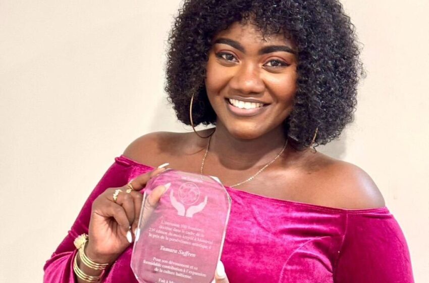  L’artiste Tamara Suffren a vécu un moment d’émotion intense lors de la 23e édition du Mois créole de Montréal.