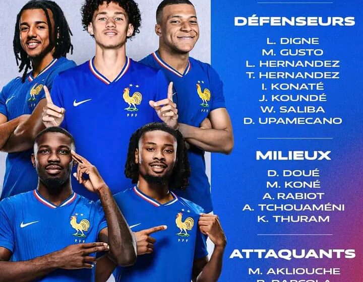  Éliminatoires Coupe du Monde 2026 : Maghnes Akliouche appelé, Ekitike écarté  la liste de Deschamps dévoilée