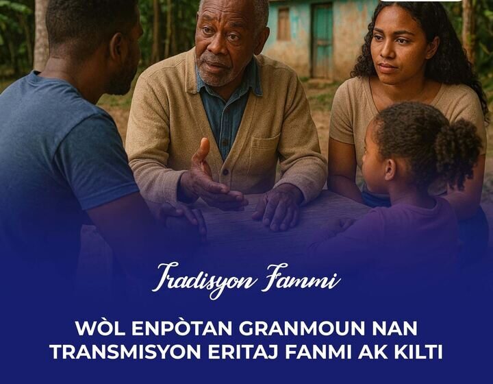  Wòl enpòtan granmoun nan transmisyon eritaj fanmi ak kilti