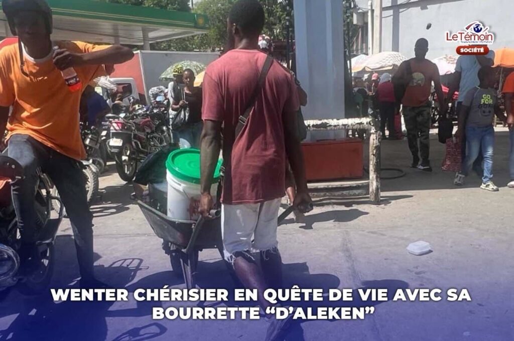 Wenter Chérisier en quête de vie avec sa bourrette « d&rsquo;Aleken » pour un soutien économique