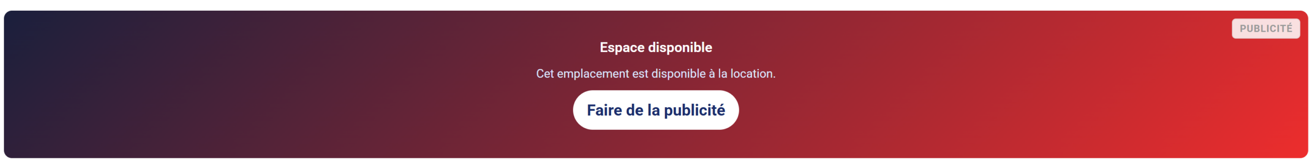 espace publicitaire