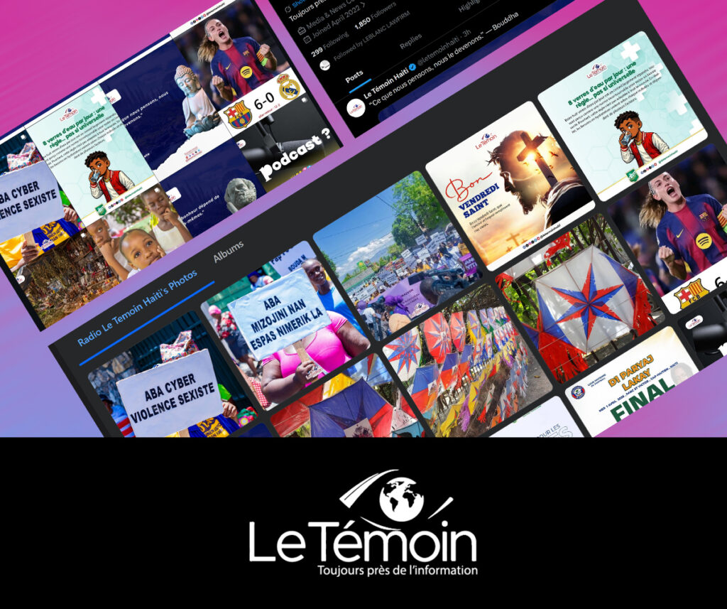 Faites de la publicité en Haïti avec Le Témoin Haïti. Profitez d’un média digital, d’une stratégie de diffusion, d’un accompagnement concret, d’analytics et d’une consultation incluse pour mieux promouvoir vos services, produits et actions.