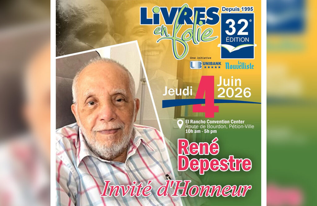 Livres en Folie 2026 : René Depestre à l’honneur pour une édition historique