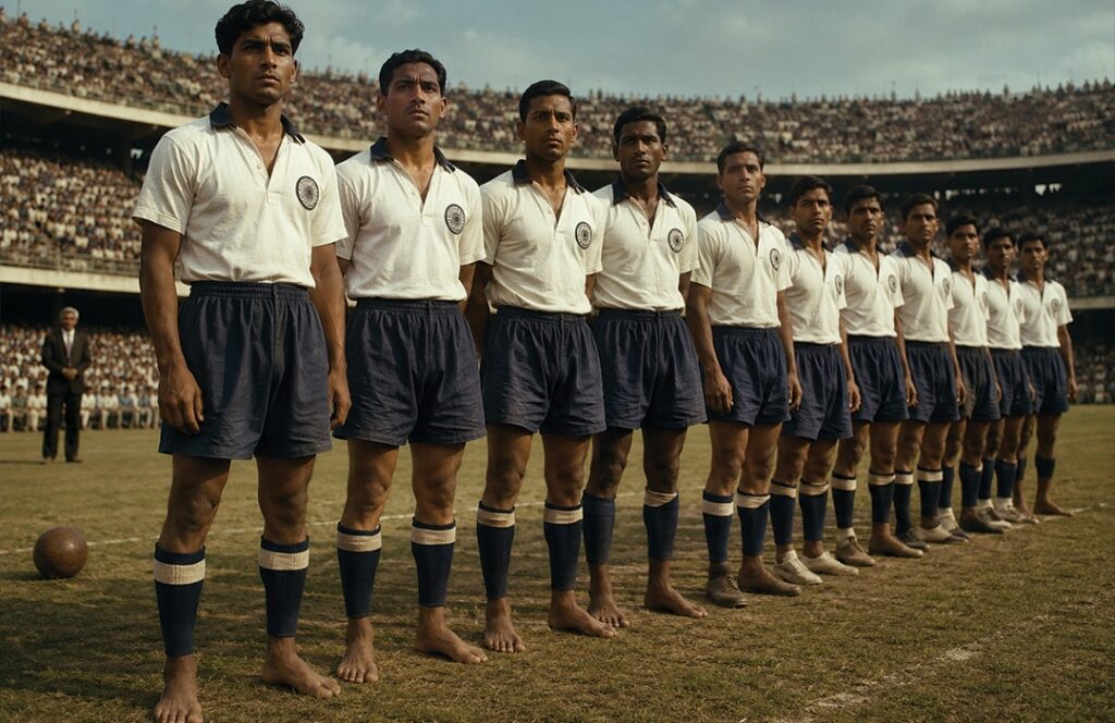 Saviez-vous que les Indiens jouaient traditionnellement sans chaussures ?