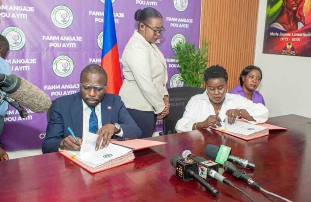 Le MCI signe un protocole d’accord pour accompagner les femmes entrepreneures haïtiennes