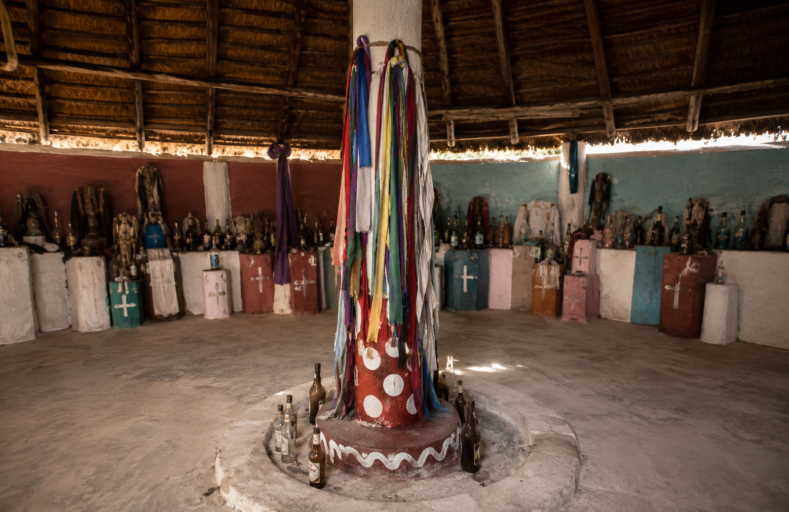 Le « potomitan » : pilier spirituel et symbole de liaison dans le vodou haïtien