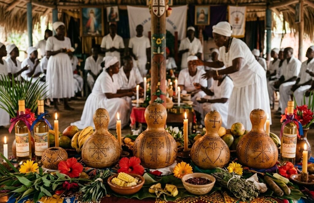 Les calebasses dans les cérémonies vodou : entre spiritualité, tradition et transmission