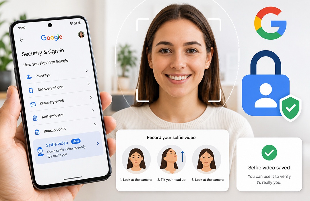 Google lance la récupération de compte par selfie vidéo : une avancée pratique qui soulève de vraies questions