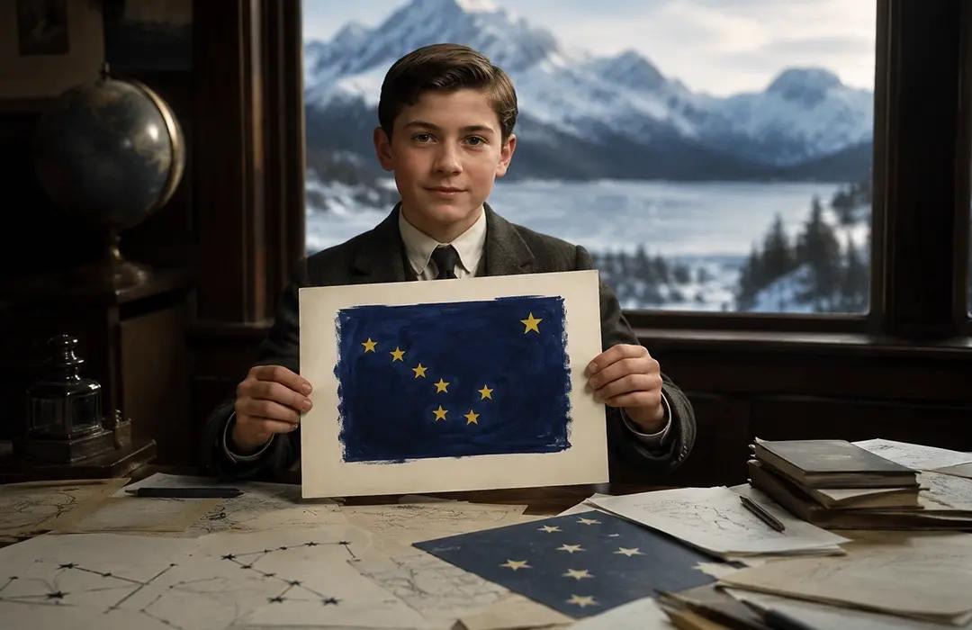 Saviez-vous que c&rsquo;est un enfant qui a desssiné le drapeau de l&rsquo;Alaska ?