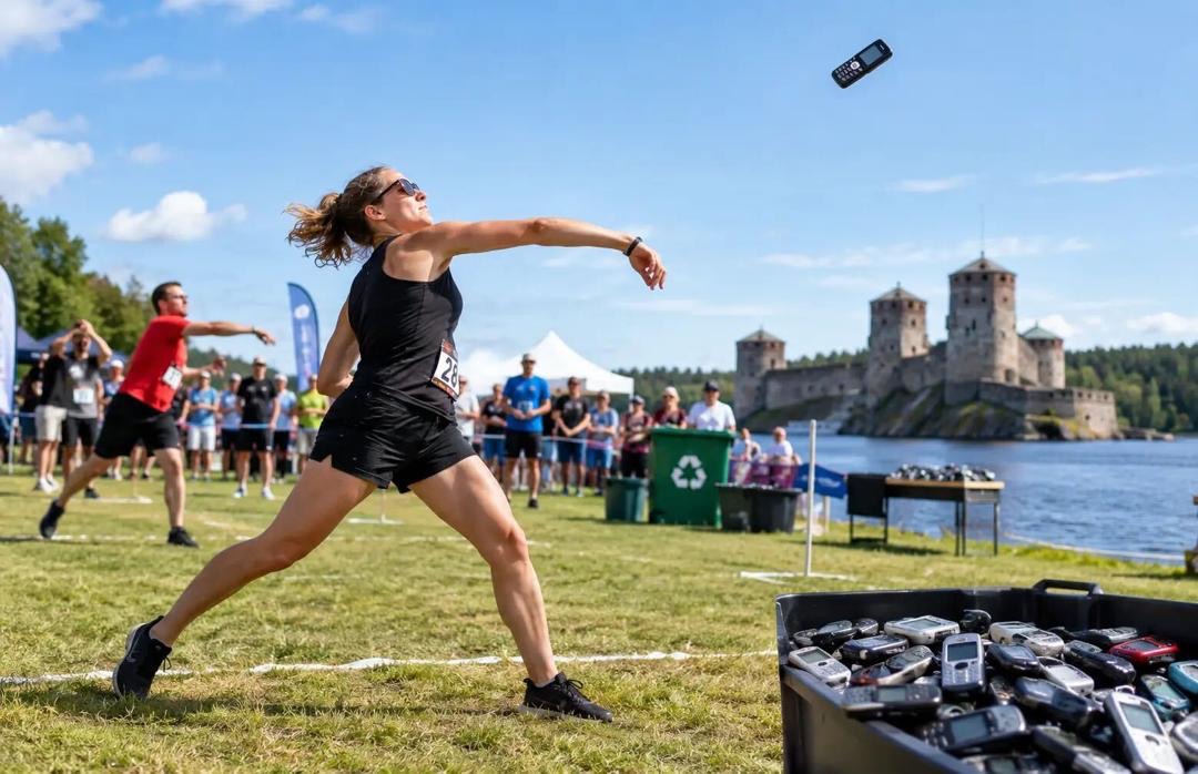 Saviez vous que la Finlande organise chaque année un championnat du monde de lancer de téléphone portable ?