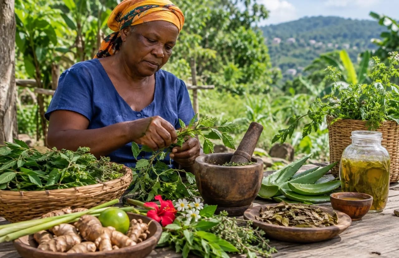 Quel rôle les plantes locales jouent-elles dans les pratiques de soin traditionnelles ?